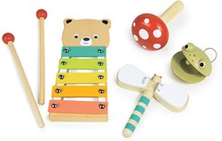 Mentari set musicale in legno strumenti musicali per bambini