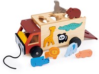Mentari camion safari incastra forme - giocattolo in legno - educativo-2