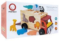 Mentari camion safari incastra forme - giocattolo in legno - educativo-3