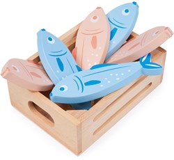 Mentari cestino giocattolo pesci - giocattolo in legno per bambini