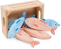 Mentari cestino giocattolo pesci - giocattolo in legno per bambini-2