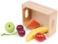 Mentari cestino di frutta in legno - set gioco per bambini-3