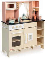 Mentari cucina giocattolo - cucina in legno crema multicolore