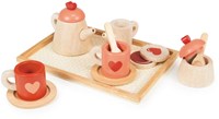 Mentari vassoio set da tè giocattolo in legno per bambini-2