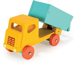 Mentari camion in legno giallo - veicolo giocattolo per bambini