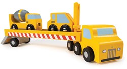 Mentari trasportatore in legno veicoli da costruzione - giocattolo educativo