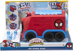 Jazwares Marvel Spidey auto giocattolo 3-in-1 Web Spinning Hauler