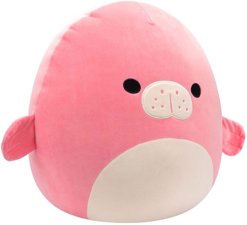Squishmallows peluche morbido Morlai lamantino 30cm bianco animale marino-2
