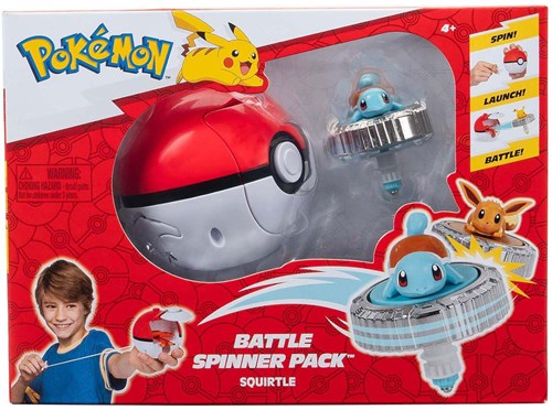 Jazwares Pokémon Battle Spinner Game Giocattolo Squirtle Pokéball