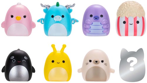 Squishmallows personaggi giocattolo Squish-a-longs set 8 pezzi mini figure-3