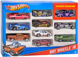 Hot Wheels set regalo - macchinine giocattolo 10-pack con auto esclusiva