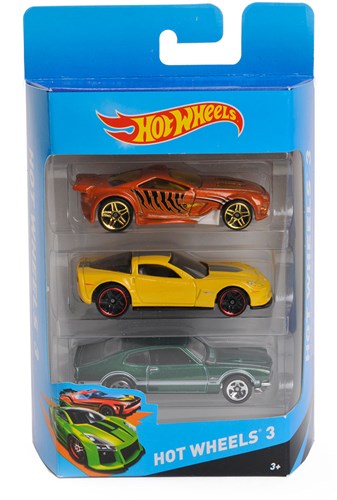 Hot Wheels auto giocattolo set di 3 veicoli diecast
