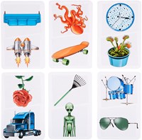 Mattel gioco di carte Pic Flip - gioco di famiglia veloce ed educativo-3