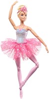 Bambola ballerina Barbie con luci - Dreamtopia abito rosa-2