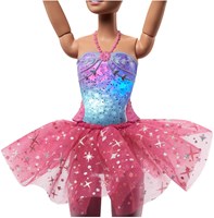 Bambola ballerina Barbie con luci - Dreamtopia abito rosa-3