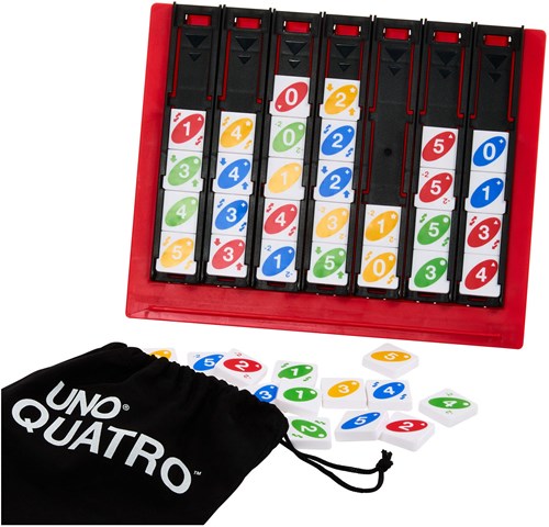 Mattel UNO Quatro - Gioco di famiglia quattro in fila - Gioco di strategia-2