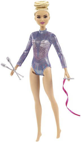 Bambola Barbie ginnastica ritmica - bambola carriera con accessori-2