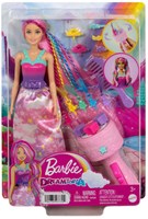 Mattel bambola Barbie Dreamtopia styling capelli con accessori e treccine