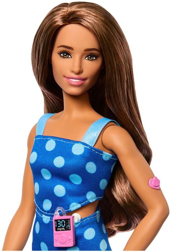 Bambola fashion Barbie - Barbie Fashionista con diabete di tipo 1 blu-3
