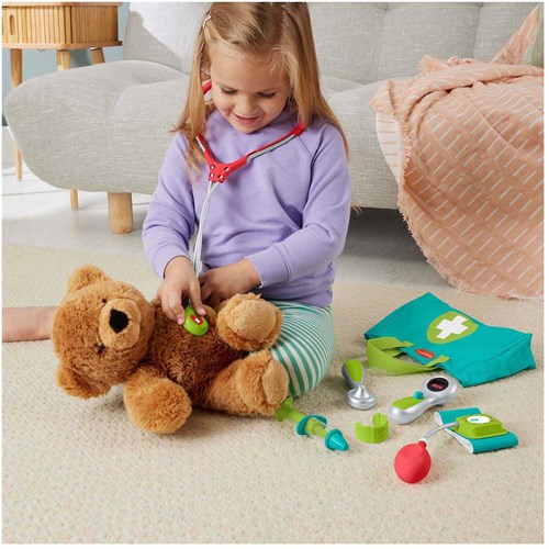 Fisher-Price set del dottore - borsa medica giocattolo per bambini-3