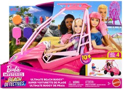 Mattel Barbie auto buggy da spiaggia giocattolo con accessori per bambole