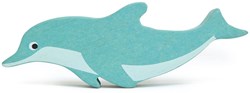 Tender Leaf animale marino delfino - figura in legno blu 13,4 cm