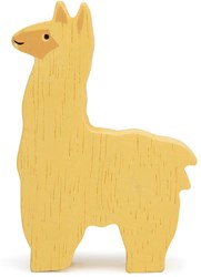 Tender Leaf animale da fattoria in legno - Alpaca giocattolo sostenibile giallo