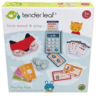 Tender Leaf cassa giocattolo in legno Play Pay Pack - gioco di ruolo educativo-2