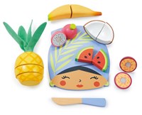 Tender Leaf tagliere in legno set frutta tropicale giocattolo per bambini-2