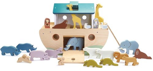 Tender Leaf giocattolo in legno Arca di Noè con animali per bambini