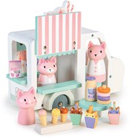 Tender Leaf giocattolo Furgoncino Milkshake di Kitty set di gioco in legno-2