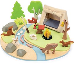 Tender Leaf set campeggio giocattolo in legno - avventura per bambini