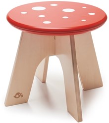 Tender Leaf sgabello fungo legno cameretta bambini rosso