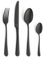 Amefa set posate Manille vintage nero 16 pezzi - acciaio cromato moderno-2