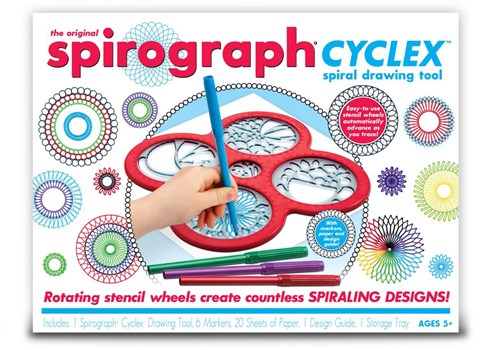 Spirograph set disegno a spirale Cyclex - giocattolo creativo per bambini