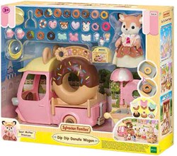 Sylvanian Families set gioco donut Dip Dip Donut Wagon con accessori