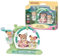 Sylvanian Families cuccioli di cervo set altalena fiorita 3 personaggi-3