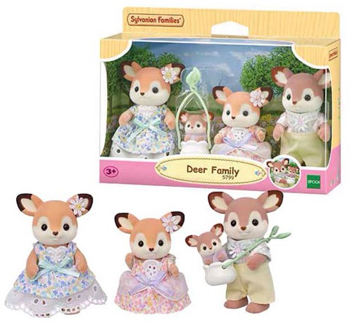 Sylvanian Families Famiglia di Cervi playset - bambole in morbido velluto-3