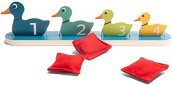 BS Toys Anatre in fila - Gioco di lancio per bambini - Giocattolo in legno