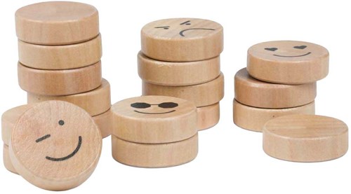 BS Toys sjoelbak in legno junior - gioco da tavolo per bambini 19 pezzi-3