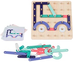 BS Toys geoplank in legno giocattolo educativo con motivi e forme