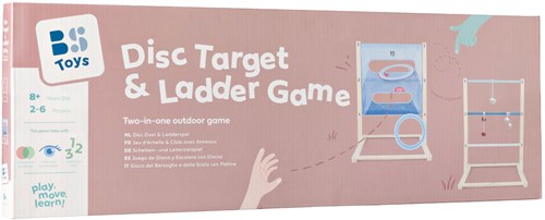 BS Toys Gioco bersaglio con disco e gioco della scala 2-in-1 da esterno dai 8 anni