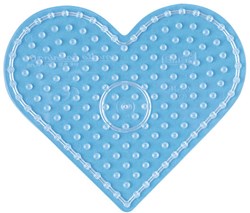 Hama base per perline da stirare maxi cuore - giocattolo creativo trasparente