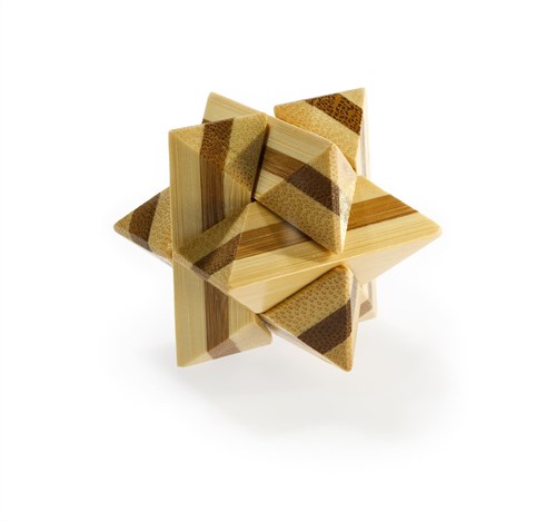 Eureka 3D Puzzle in bambù Superstar - rompicapo in bambù