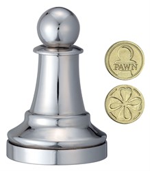 Eureka scacchi puzzle pedone argento - rompicapo Hanayama
