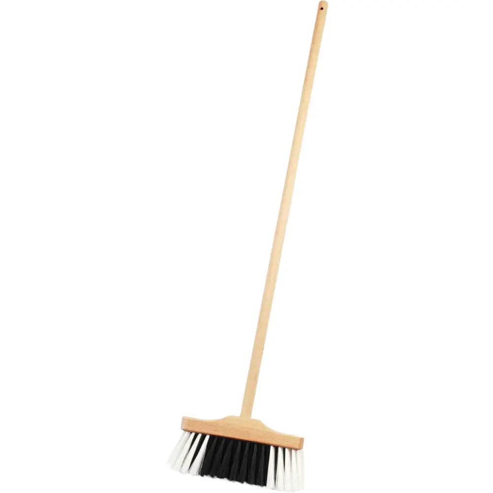 Klein scopa in legno per bambini giocattolo - nero bianco - 60 cm - set casa
