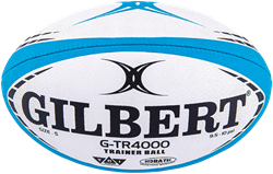 Gilbert pallone rugby allenamento G-TR4000 misura 4 blu grip