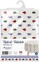 Boerenbont tovaglia PVC rotonda 150cm - protezione tavolo bianca floreale-3