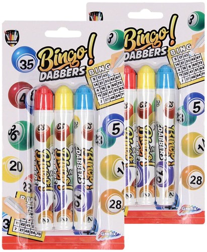 Creative Craft Group set marcatori bingo - 3 colori - pennarelli per bingo-3