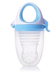 KidsMe Food Feeder Plus frutta tettarella e sacchetto per succhiare per bambini - Blu